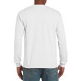 thumbnail image 2 of Gildan Men's Ultimate Cotton Long Sleeve Shirt - Fabric Cotton Men T-Shirts 2400 - Timeless Style Comfort Mens Tee, 2 of 4