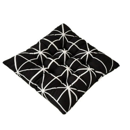

XHAO 40x40cm Soft Square Stripe Seat Home Office Tie on Chair Cushion Car Pad Pillow