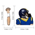 thumbnail image 2 of Football Quarterback Wiper Stickers Car Windshield Wiper Stickers Car Car Stickers, 2 of 8