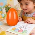thumbnail image 5 of 11.8 Inch Open Top Jumbo Easter Egg Plastic Refillable Shell In Bright Colors For Party Gift Basket Fillers, Surprise Storage, Hunt Activity, School Classroom, Seasonal Decor, Reusable Durable Design, 5 of 6