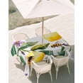 thumbnail image 3 of 52x70 Inch Outdoor Tablecloth with Umbrella Hole Zipper Rectangle Summer Lemon Rectangular Tablecloths Outside Waterproof Purple Spring Floral Bee Botanical Patio Table Cloth Cover for Picnic Party, 3 of 8