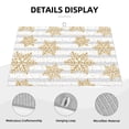 thumbnail image 3 of Yiaed Gold Snowflake Print Highly Absorbent Microfiber Kitchen Counter Mat, Dish Drying Pad for Dishes, Utensils, Pots and Pans, Large 18" x 24", 3 of 7