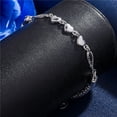 thumbnail image 5 of 50% off Clearance Women's 925 Sterling Silver Charm Love Heart Wings Bracelet Bangle Jewelry,1PC, 5 of 5