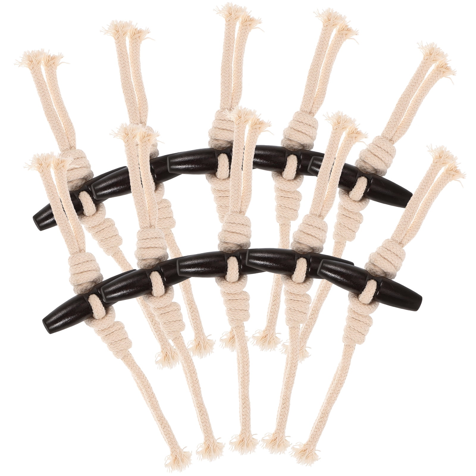Raindrops 10 Pairs Wooden Horn Toggle Buttons for Coats Clothing Accessories Decorative Sewing Supplies