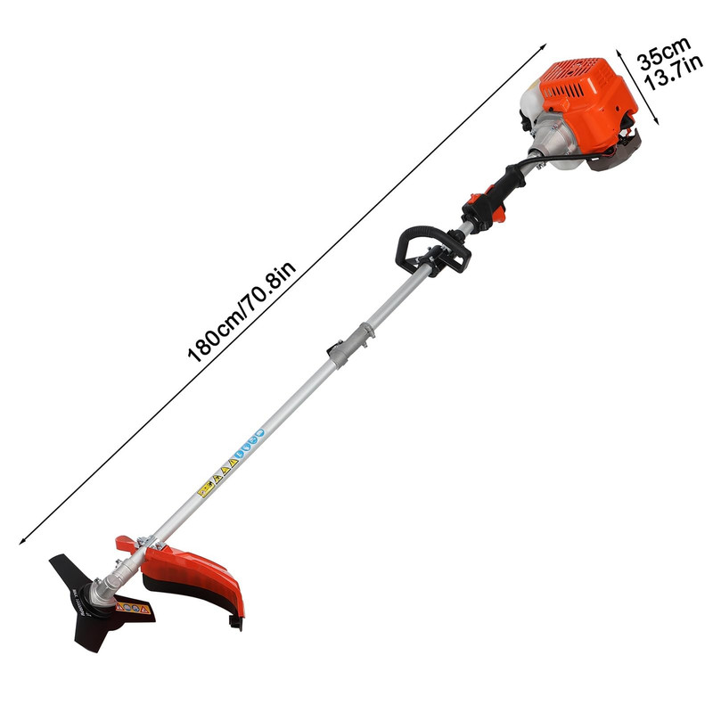 Floseru 5 in 1 Gas Weed Eater, 52cc 2-Cycle Grass Trimmer & Hedge Trimmer, Brush Cutter, Weed Wacker Gas Powered, Pole Saw with Extension Pole, String Trimmer for Home, Garden, Lawn Care