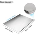 thumbnail image 5 of Gomok 304 Stainless Steel Cutting Board for Kitchen, 19.7"L x 19.7"W Square Chopping Board with Lip, Double-Sided for Use, Silver, 5 of 10