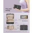 thumbnail image 3 of SONGMICS Jewelry Box, Travel Jewelry Case, 2-Layer Jewelry Holder Organizer, Portable Versatile Earring Storage, for Larger Accessories, Slate Gray UJBC166G01, 3 of 8