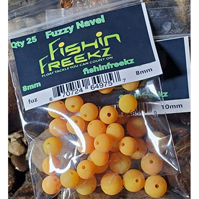Fishin Freekz Fuzzy Navel Hand Crafted Fishing Beads Bait Eggs 10mm