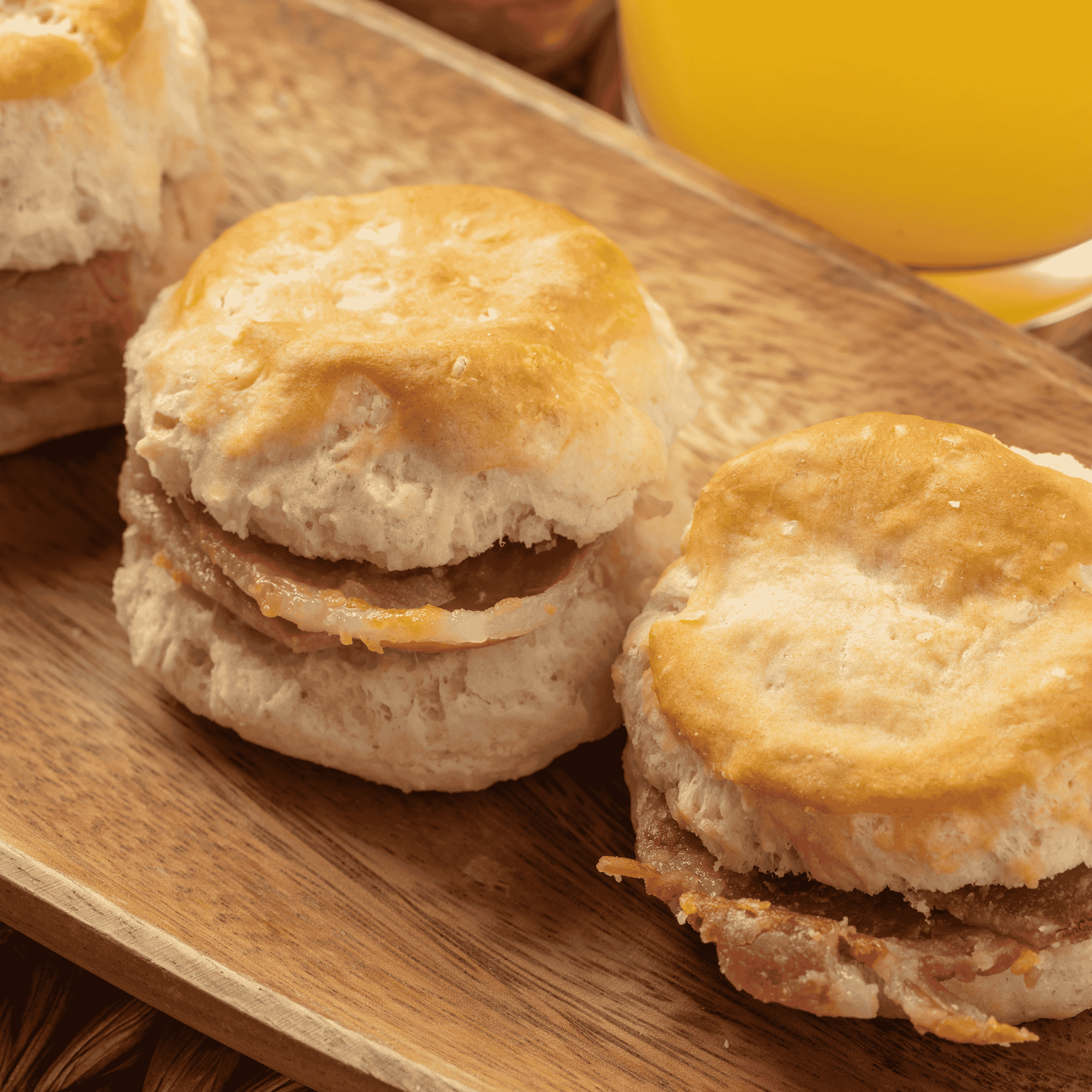 Rays Country Ham Biscuit Cuts, 2.5 lb, Dry-Cured Boneless Slices, Pack 5-8 oz, Vacuum-Sealed, Ready-to-Cook