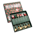 thumbnail image 1 of Christmas Tableware Set Stainless Steel Spoon Gift Set Dessert Spoon Fork Coffee Spoon Christmas Pendant Spoon Tableware Set Gift, 1 of 8