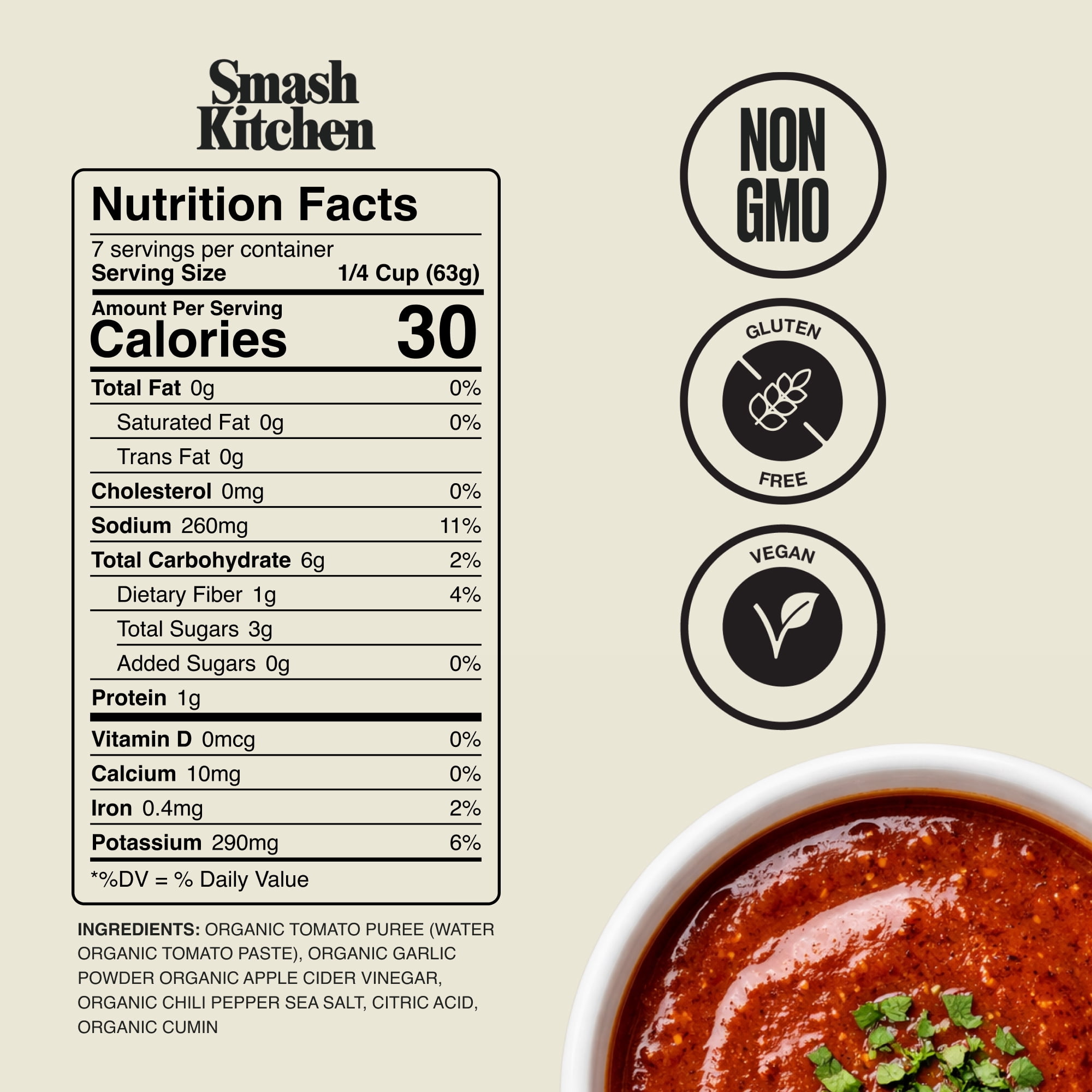 (2 pack) Smash Kitchen Organic Red Enchilada Sauce, 15 oz