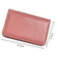 thumbnail image 6 of Pebbuoy Faux Leather Business Card Holder with Magnetic Closure Slim Compact Size Portable Business Card Carrier Name Card Organizer, 6 of 7