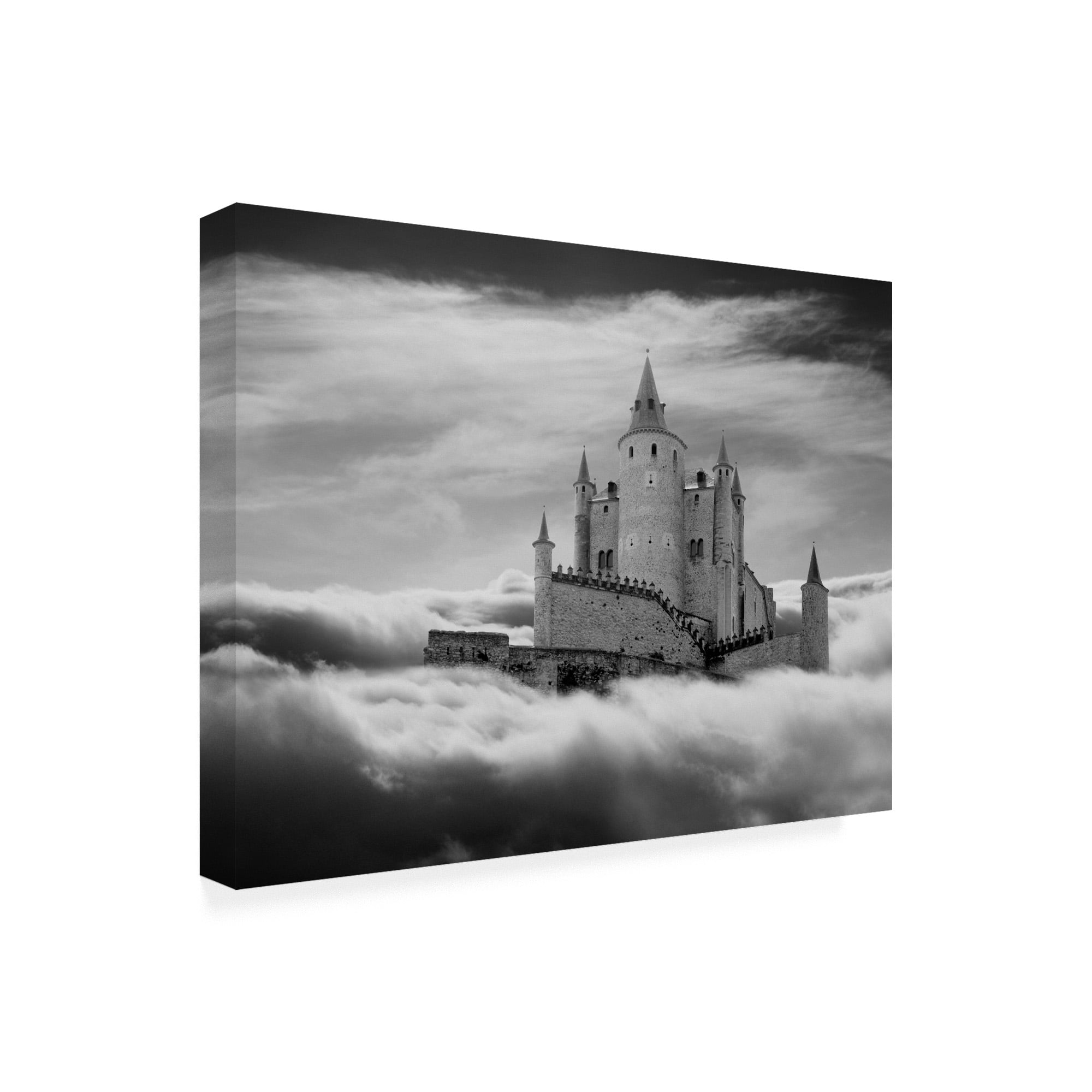 Trademark Fine Art 'Castle In The Clouds Segovia Spain' Canvas Art by Monte Nagler