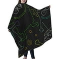 thumbnail image 6 of ZICANCN Hair Cutting Cape for Adults,Cartoon Smile Line Graffiti Cape Salon Barber Cape for Hair Stylist Shampoo Capes Waterproof , 55x66 Inch, 6 of 7