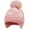 Pink, variant on Knitted Baby Hat Winter Warm Boys Girls Colorful Pattern Pom Pom Ski Cap Beanie with Ear Flaps Fleece Lining Toddler Kids Hats with Pompom