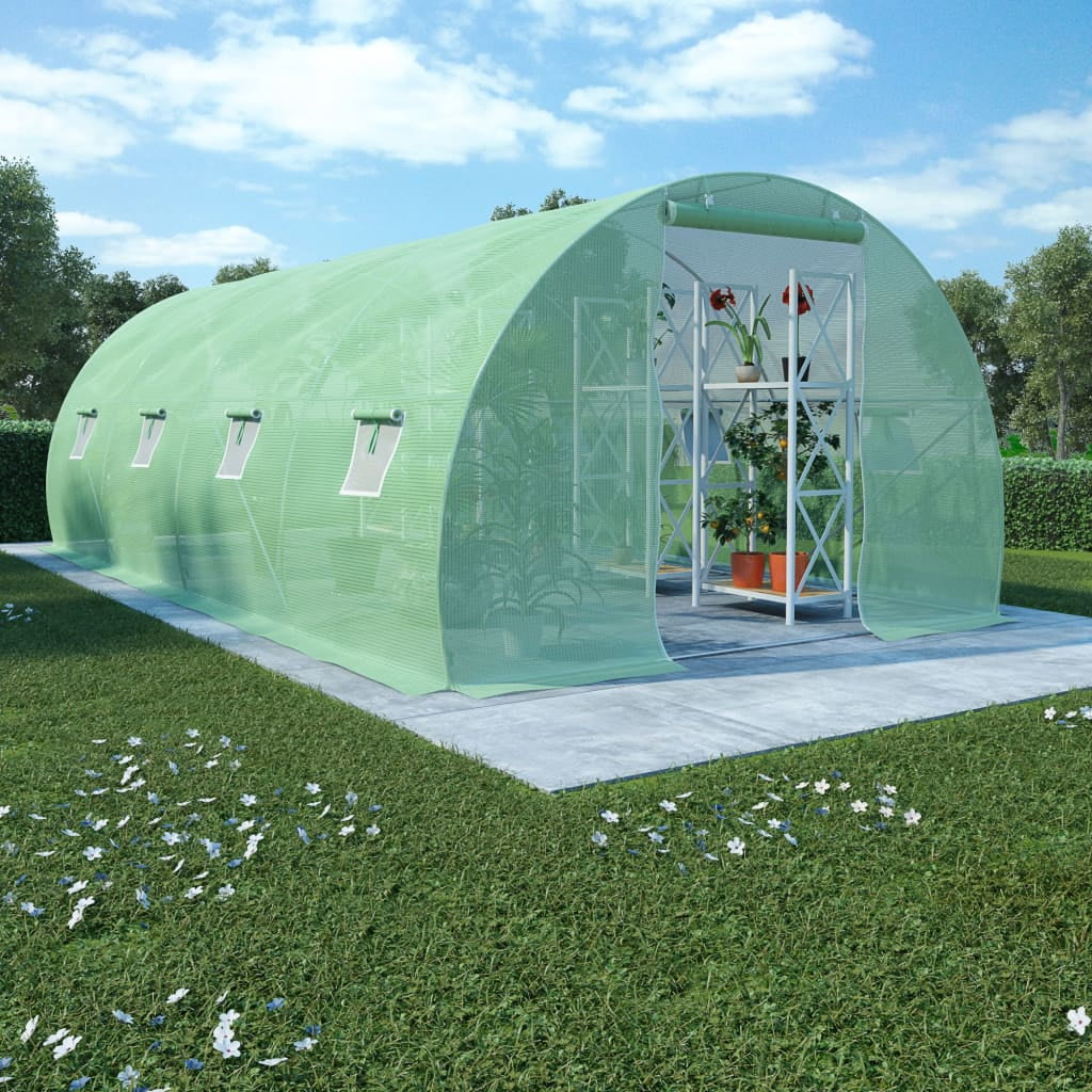 Kepooman Walk-in Garden Greenhouse for Vegetable Flower, Green