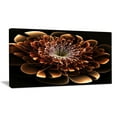thumbnail image 1 of Design Art Brown Fractal Flower Floral Digital Art Canvas Art Print, 1 of 2