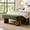 Green Fabric, variant on Christopher Knight Home 51.57" Upholstered Dining Bench with Wooden Legs, Chic Modern Design, Beige