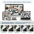 thumbnail image 3 of Hasoo 8' x 10' Modern Washable Indoor Rug for Dining Room Soft Abstract Geometric Line Area Rug Non Slip Stain Resistant Black White Carpet, 3 of 6