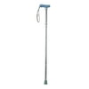 Drive Medical Folding Cane with Glow Gel Grip Handle, Light Blue