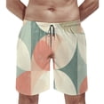 thumbnail image 2 of JRXY Men's 70s Retro Swirl Color Abstract Beach Board Shorts with Pockets Xl, 2 of 7