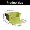 thumbnail image 3 of AntiSplash Opening Top Cats Litters Box Deeply Body for Kittens Large Size Low Entry Easy to Clean PP Materials Designs Ventilated, 3 of 8