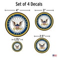 thumbnail image 3 of U.S. Navy Decals - Set of 4 US Military Stickers for Truck or Car Windows, Phones, Tablets & Laptops by Decalcomania, 3 of 5