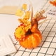 thumbnail image 4 of 2 piezas de adornos de mesa navideña: calabaza artificial, hoja de arce de girasol, 4 of 5