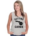 thumbnail image 3 of Cutting Carbs Pizza Cutter Foodie Tank Top T Shirts Men Women Brisco Brands S, 3 of 5