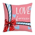 thumbnail image 1 of Housses de Coussin de la Saint-Valentin 45 cm x 45 cm, Imprimé Recto Verso, Carreaux Rouges, Housse de Coussin de Sofa en Coton pour Chambre, Déco Maison, 1 of 6