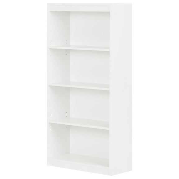 Drevy Axess 4-Shelf Bookcase, Pure White