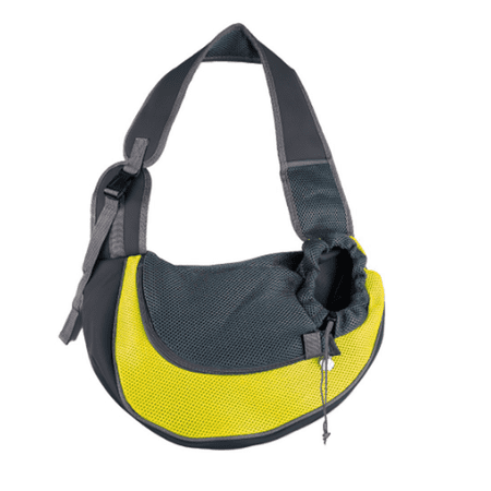 BESTSKY Cat Carrier Easy-Carry Comfortable Cat Backpack Breathable Mesh Cat Backpack Carrier Roomy Soft Cat Bag for Small to Medium Pets Yellow Back 38cm