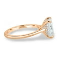 thumbnail image 5 of ESTE ORIGIN 3Ctw Radiant Cut Moissanite Solitaire Ring with Hidden Halo in 10K Rose Gold for Women, 5 of 8