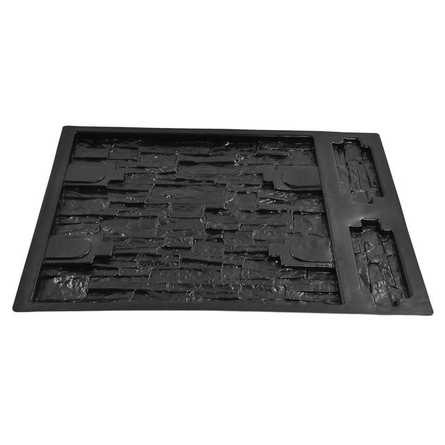 67cm Wall Mold Form DIY Recyclable Wear Resistant ABS Concrete Paver Mold for Courtyard Home Decoration Black