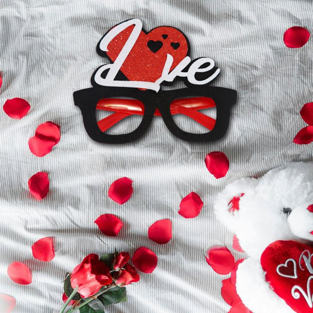 Gafas de San Valentín BLESIY Marco de amor accesorios para fotos decoraciones para bodas