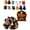 100pcs, variant on Halloween Mini Duck Figurines, 100/200/300 PCS Mini Resin Ducks
