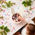 thumbnail image 4 of Bookk Easter With Handle Easter Rabbit Vine Weaving Picnic With Rabbit Ears Wicker Easter Egg Candy Suitable For Egg Party Easter, 4 of 5