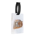 thumbnail image 7 of PAYOHTO Luggage Tags for Suitcases Siberian Tiger Run in Wild Snow Winter PVC Lable for Travel Bag, 7 of 7
