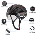 thumbnail image 3 of Mountain Bike Helmet Cycling Helmets with Detachable Magnetic Goggles and Rear Light, 3 of 8