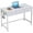 White, variant on White Small Computer Desk with 2 Fabric Drawers for Bedroom,34 Inch Simple Home Office Writing Desk, Vanity Desk with Hooks, Study Table for Adults Student Small Spaces