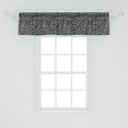 thumbnail image 2 of Ambesonne Abstract Window Valance, Stripes Dashes Irregular, 54" X 12", Charcoal Grey and White, 2 of 3