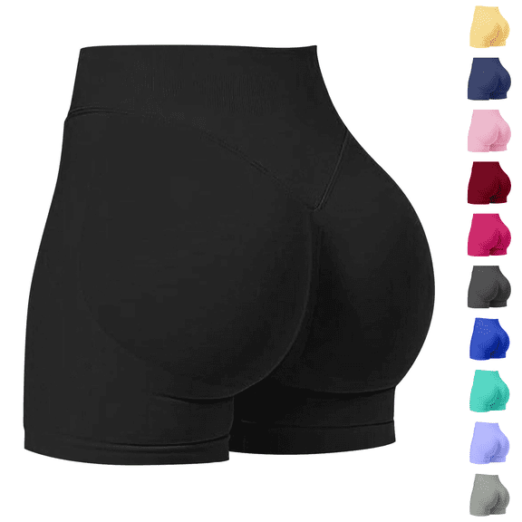cocolona Womens Gym Workout Shorts Seamless Butt Lifting Biker Shorts Soft Stretchy Yoga Shorts for Women