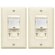 thumbnail image 1 of TOPGREENER Interruptor de Luz con Sensor de Movimiento PIR, Retardo de Tiempo Ajustable, No Requiere Cable Neutro, Operable sin Cable de Tierra, 4A, 250W LED/CFL, 1/4HP, Polo Nico, TSOS5-KM-LA, Almend, 1 of 5