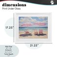 thumbnail image 4 of Stupell Industries Contemporary Pink Summer Chairs by the Sea White Framed Print Under Glass, 21 x 17, by LSR Design Studio, 4 of 8