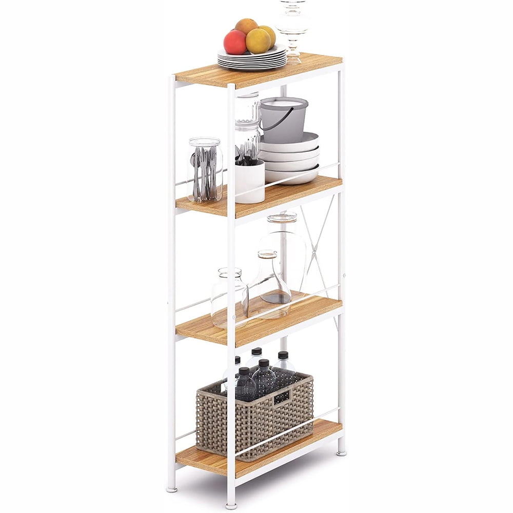 4 Tier Storage Shelf Plus Narrow Shelf Metal Shelf Standing Shelf