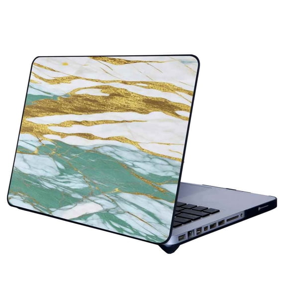 Compatible with MacBook Air 13.3 Inch A2179 Phone Case, Green-Golden-Marble Case Silicone Protective for Teen Girl Boy Case for MacBook Air 13.3 Inch A2179