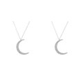 thumbnail image 2 of Guardurnaity Exquisito collar de luna, joyería estética Universal, gargantilla de cadena de aleación resistente al desgaste única para mujer Plata 2piezas Guardurnaity CBP200283, 2 of 6