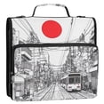 thumbnail image 5 of FORMRS Zipper Binder with Shoulder Strap 2-inch Ring 500 Sheet Capacity File Bag, White Streets, 5 of 5