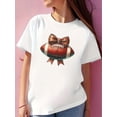 thumbnail image 1 of T-Shirt Décontracté à Col Rond pour Femmes avec Imprimé Camel, Collier à Franges Rose Graphique, Haut à la Mode pour Dames, 1 of 8