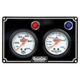thumbnail image 1 of Quickcar Racing Products QRP61-6701 2 Gauge Panel Assembly with Warning Lights - OP-WT, Black, 1 of 3
